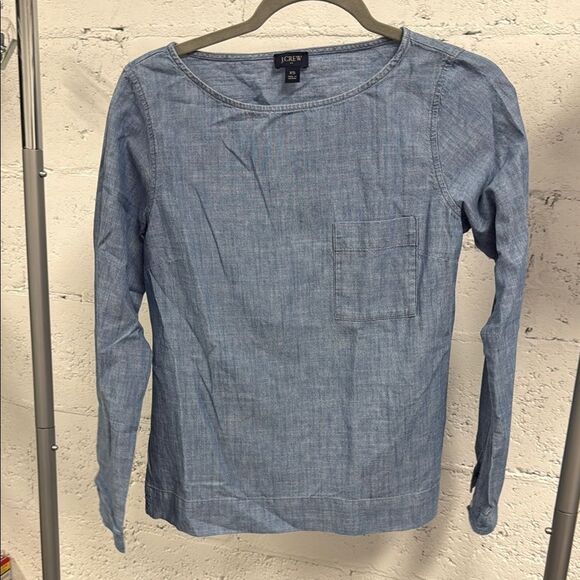 J. Crew Blue Women's Top Size XS - NEVER WORN - Long Sleeve Top - Picture 1 of 3